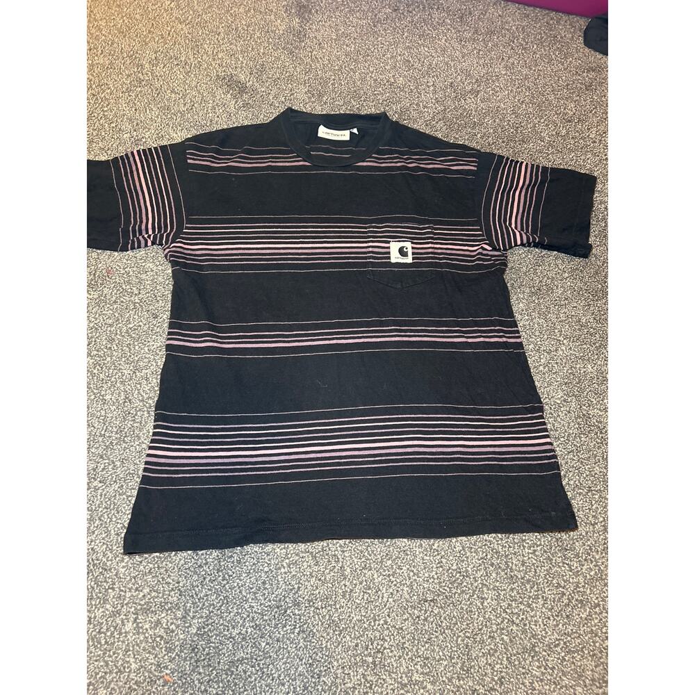 Carhartt work in progress women’s t shirt size small black and pink